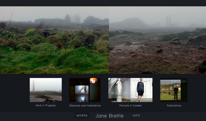 Portfolio website for artist Jane Brettle